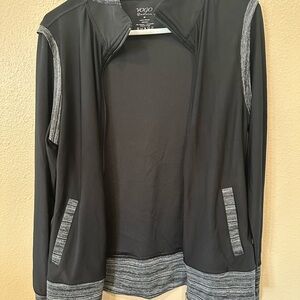 VOGO Athletica Black and Gray Jacket with Contrasting Trim